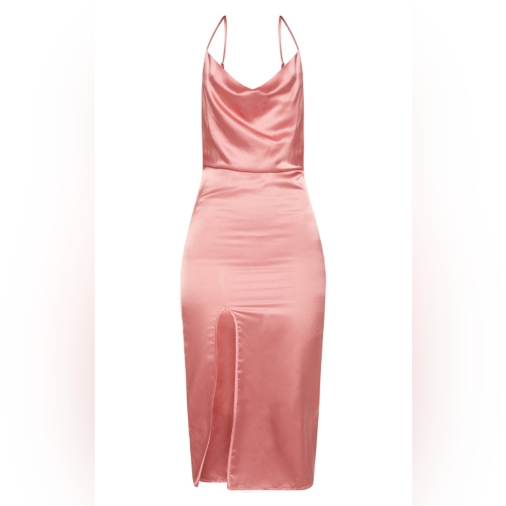 Pretty little thing rose strapped midi dress size 6